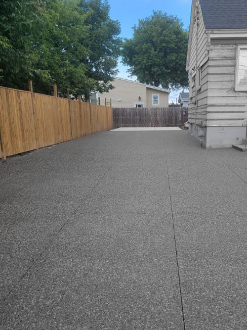 Exposed aggregate driveway Hamilton ON
