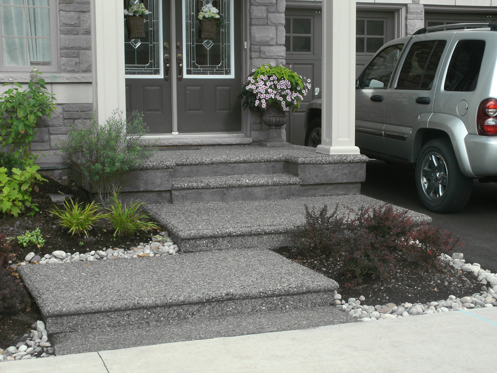 Exposed aggregate steps Hamilton ON