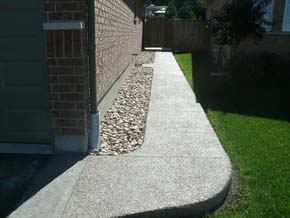 Exposed aggregate sidewalk Hamilton ON