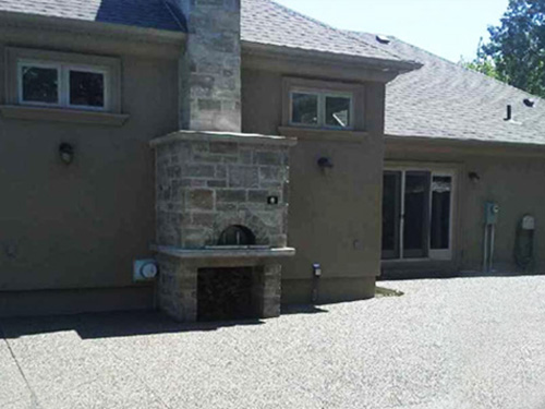 Exposed aggregate patio Hamilton ON