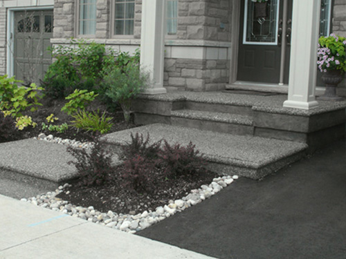 Exposed aggregate steps Hamilton ON