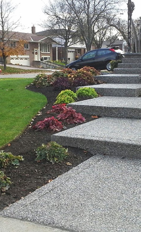 Exposed aggregate steps Hamilton ON