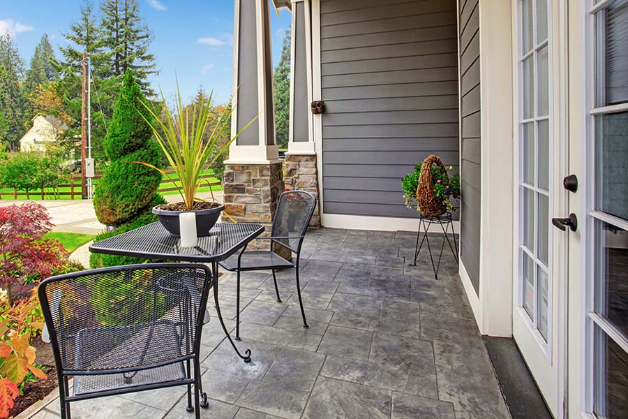 Stamped Concrete Porches Hamilton Ontario